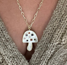 Load image into Gallery viewer, Mushroom Fashion Long Paper Clip Necklace
