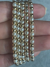 Load image into Gallery viewer, 4MM Pearl Gold Bracelet
