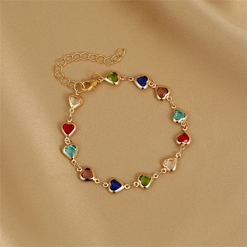 Mini Color Heart Bracelet