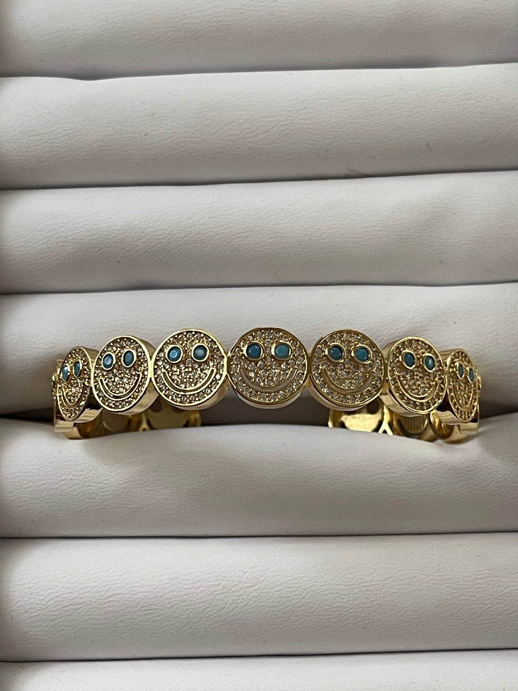 Happy Face Cuff Bracelet