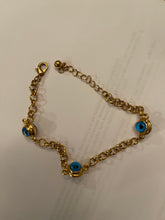 Load image into Gallery viewer, Eye Devil Blue Crystal Bracelet
