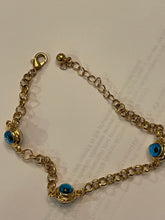 Load image into Gallery viewer, Eye Devil Blue Crystal Bracelet
