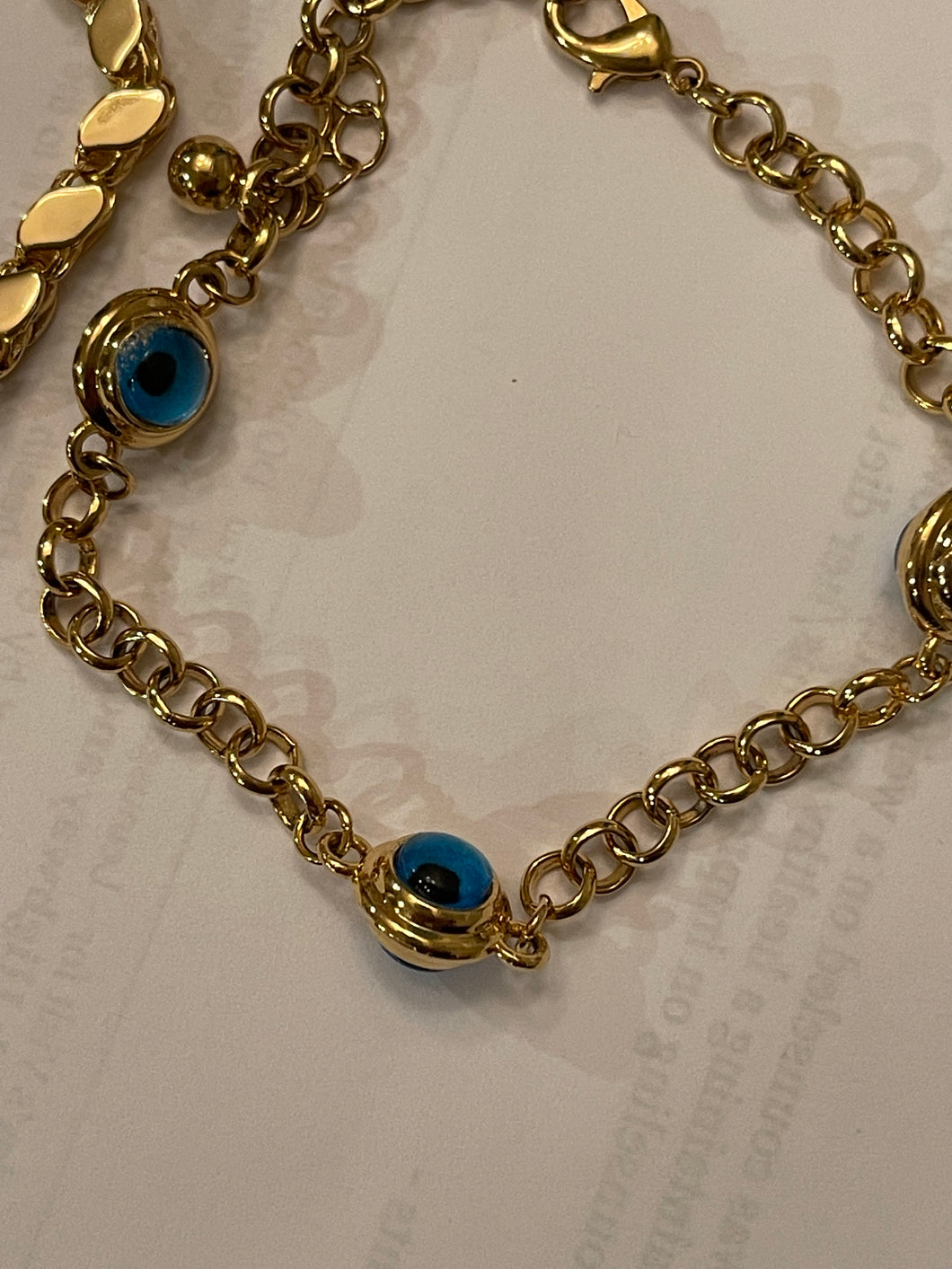 Eye Devil Blue Crystal Bracelet