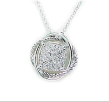 Load image into Gallery viewer, Cable white Crystal Necklace set
